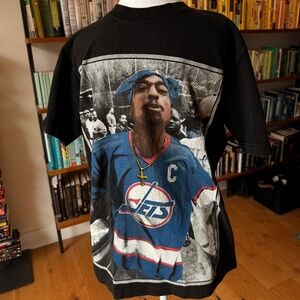 Vintage Jets Nation/Tupac t-shirt, Men's M
